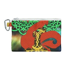 Ragnarok Dragon Monster Canvas Cosmetic Bag (medium) by HermanTelo