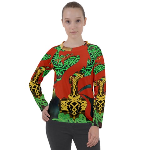 Ragnarok Dragon Monster Women s Long Sleeve Raglan Tee by HermanTelo