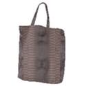 Brown Alligator Leather Skin Giant Grocery Tote View2