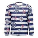 Seamless-marine-pattern Men s Long Sleeve Tee View1