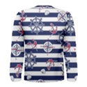 Seamless-marine-pattern Men s Long Sleeve Tee View2