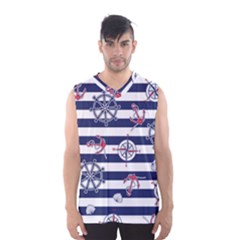 Seamless-marine-pattern Men s Basketball Tank Top by BangZart