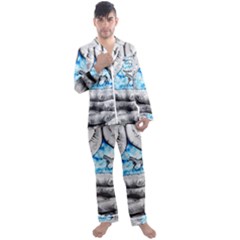 Hands Horse Hand Dream Men s Long Sleeve Satin Pyjamas Set by HermanTelo