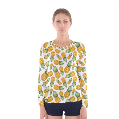 Pineapples Women s Long Sleeve Tee by goljakoff