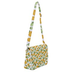 Pineapples Shoulder Bag With Back Zipper by goljakoff