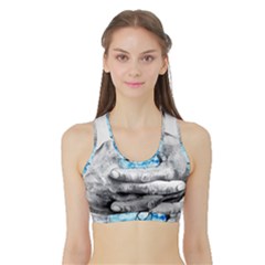 Hands Horse Hand Dream Sports Bra With Border