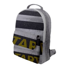 Asphalt Begin Bright Expectation Flap Pocket Backpack (large)