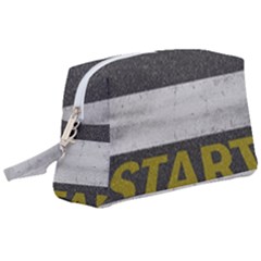 Asphalt Begin Bright Expectation Wristlet Pouch Bag (large)