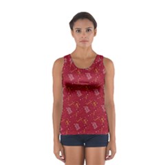 African Folk Tribal Art Sport Tank Top  by tmsartbazaar