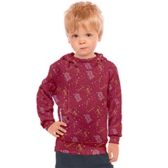 African Folk Tribal Art Kids  Hooded Pullover by tmsartbazaar