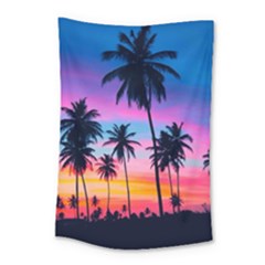 Sunset Palms Small Tapestry by goljakoff