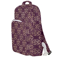 Golden Pentagram Double Compartment Backpack by Angelandspot