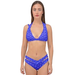 Blue-monday Double Strap Halter Bikini Set by roseblue