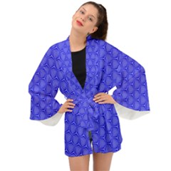 Blue-monday Long Sleeve Kimono by roseblue