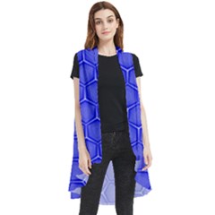 Blue-monday Sleeveless Chiffon Waistcoat Shirt