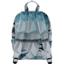 Winter Landscape Low Poly Polygons Zip Up Backpack View3