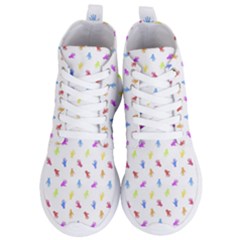 Multicolored Hands Silhouette Motif Design Women s Lightweight High Top Sneakers by dflcprintsclothing
