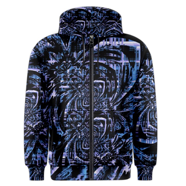 Fractal Madness Men s Zipper Hoodie