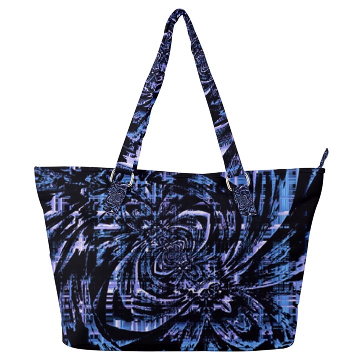 Fractal Madness Full Print Shoulder Bag