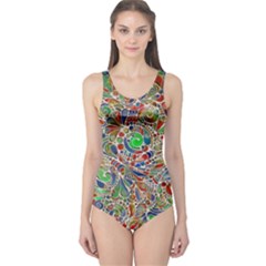 Pop Art - Spirals World 1 One Piece Swimsuit