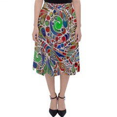 Pop Art - Spirals World 1 Classic Midi Skirt