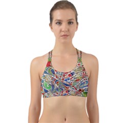 Pop Art - Spirals World 1 Back Web Sports Bra by EDDArt