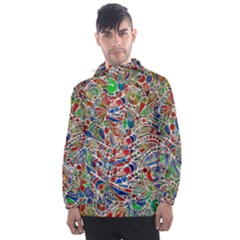 Pop Art - Spirals World 1 Men s Front Pocket Pullover Windbreaker by EDDArt