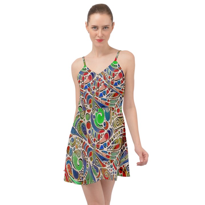 Pop Art - Spirals World 1 Summer Time Chiffon Dress