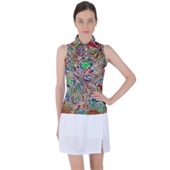 Pop Art - Spirals World 1 Women s Sleeveless Polo Tee