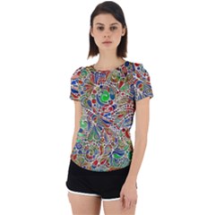 Pop Art - Spirals World 1 Back Cut Out Sport Tee