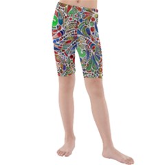 Pop Art - Spirals World 1 Kids  Mid Length Swim Shorts by EDDArt