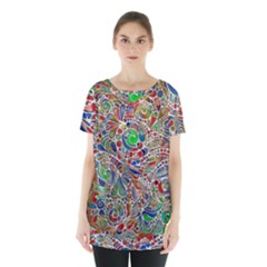 Pop Art - Spirals World 1 Skirt Hem Sports Top