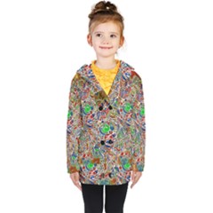 Pop Art - Spirals World 1 Kids  Double Breasted Button Coat