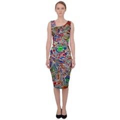 Pop Art - Spirals World 1 Sleeveless Pencil Dress