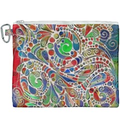 Pop Art - Spirals World 1 Canvas Cosmetic Bag (xxxl) by EDDArt