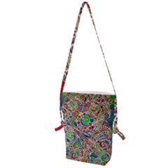 Pop Art - Spirals World 1 Folding Shoulder Bag