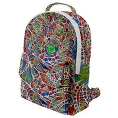 Pop Art - Spirals World 1 Flap Pocket Backpack (small) by EDDArt