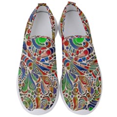 Pop Art - Spirals World 1 Men s Slip On Sneakers