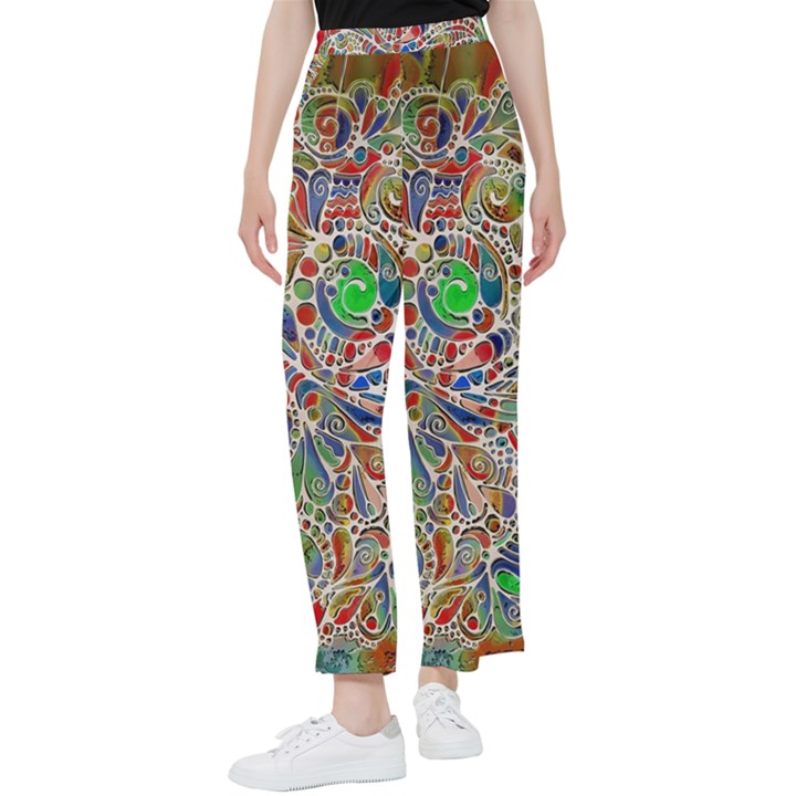 Pop Art - Spirals World 1 Women s Pants 