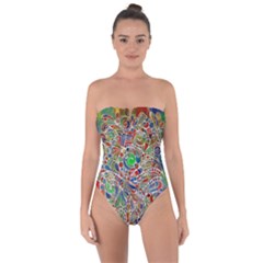 Pop Art - Spirals World 1 Tie Back One Piece Swimsuit