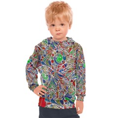 Pop Art - Spirals World 1 Kids  Hooded Pullover