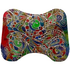 Pop Art - Spirals World 1 Head Support Cushion