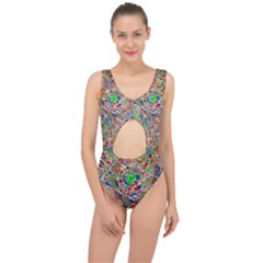 Pop Art - Spirals World 1 Center Cut Out Swimsuit by EDDArt