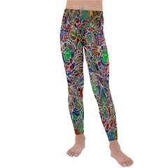 Pop Art - Spirals World 1 Kids  Lightweight Velour Leggings by EDDArt