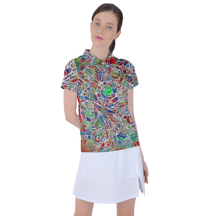 Pop Art - Spirals World 1 Women s Polo Tee