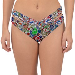 Pop Art - Spirals World 1 Double Strap Halter Bikini Bottom