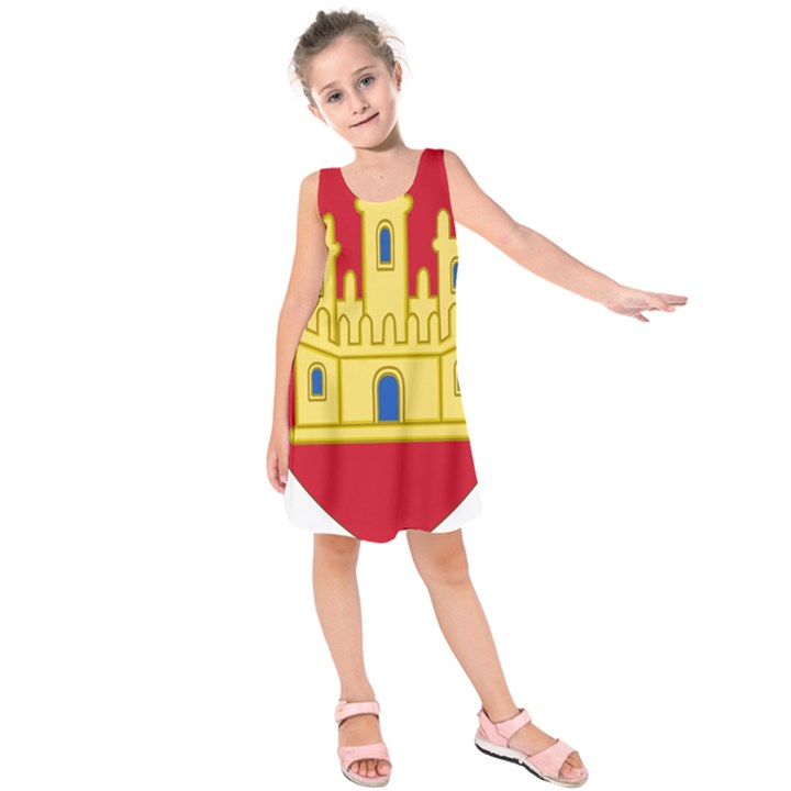 Royal Arms Of Castile  Kids  Sleeveless Dress