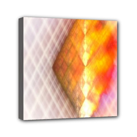 Geometry Diamond Mini Canvas 6  X 6  (stretched) by Sparkle