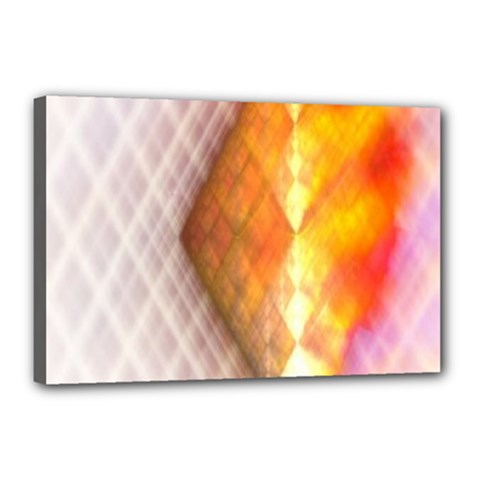 Geometry Diamond Canvas 18  X 12  (stretched) by Sparkle