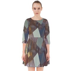 Digital Geometry Smock Dress by Sparkle